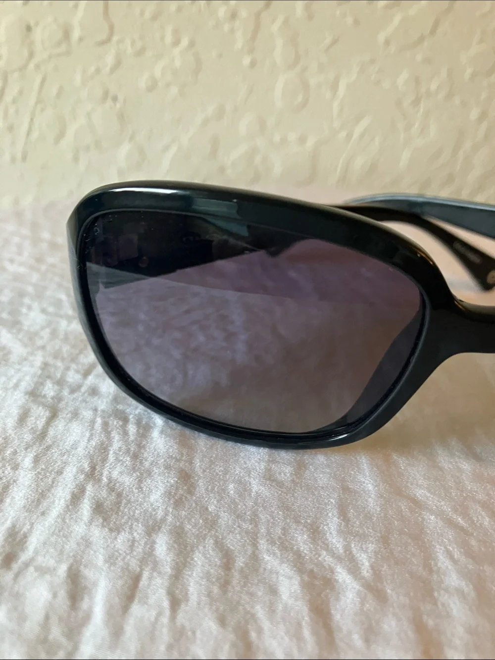 Coach: Black Women's Sunglasses- Dark Gradient Lenses- Scratches